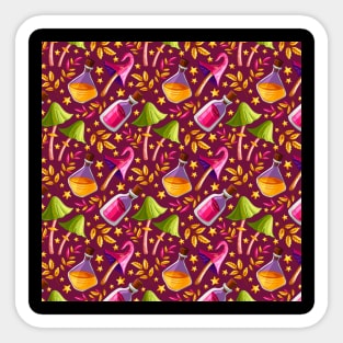 Halloween Seamless Pattern Sticker